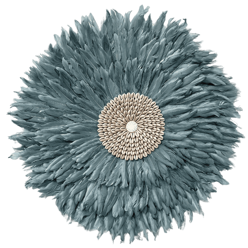 Plumea - Jujuhat Grey Feather & Shells 60cm