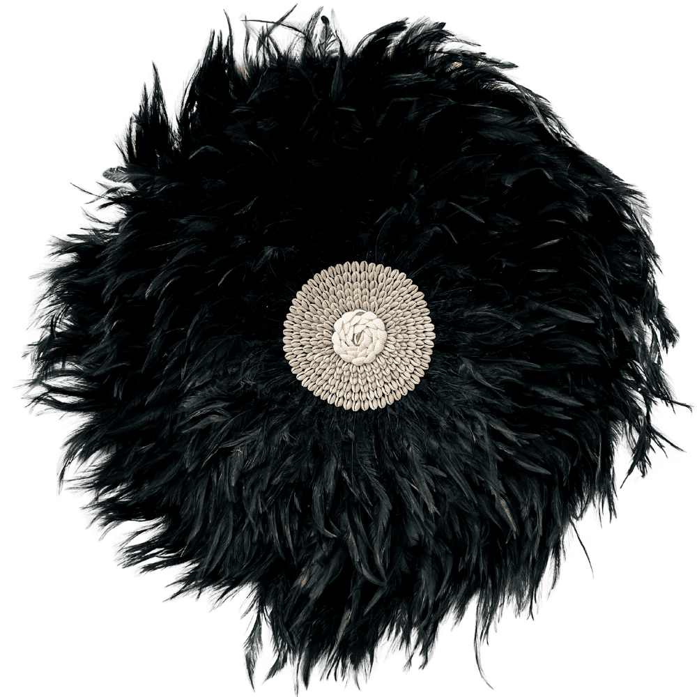 Shelly - Jujuhat Plumes noires et Coquillages 60cm