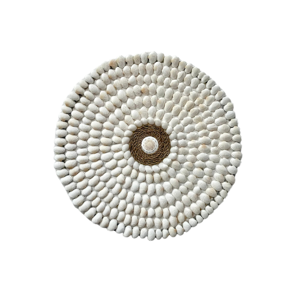 Coquillage & Justacé - Jujuhat White Shells & Rope 30cm