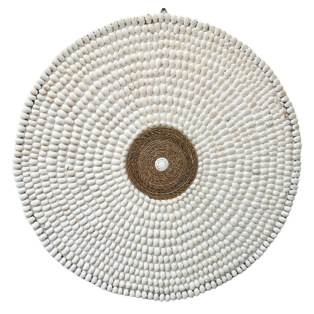 Coquillage & Justacé - Jujuhat White Shells & Rope 60cm