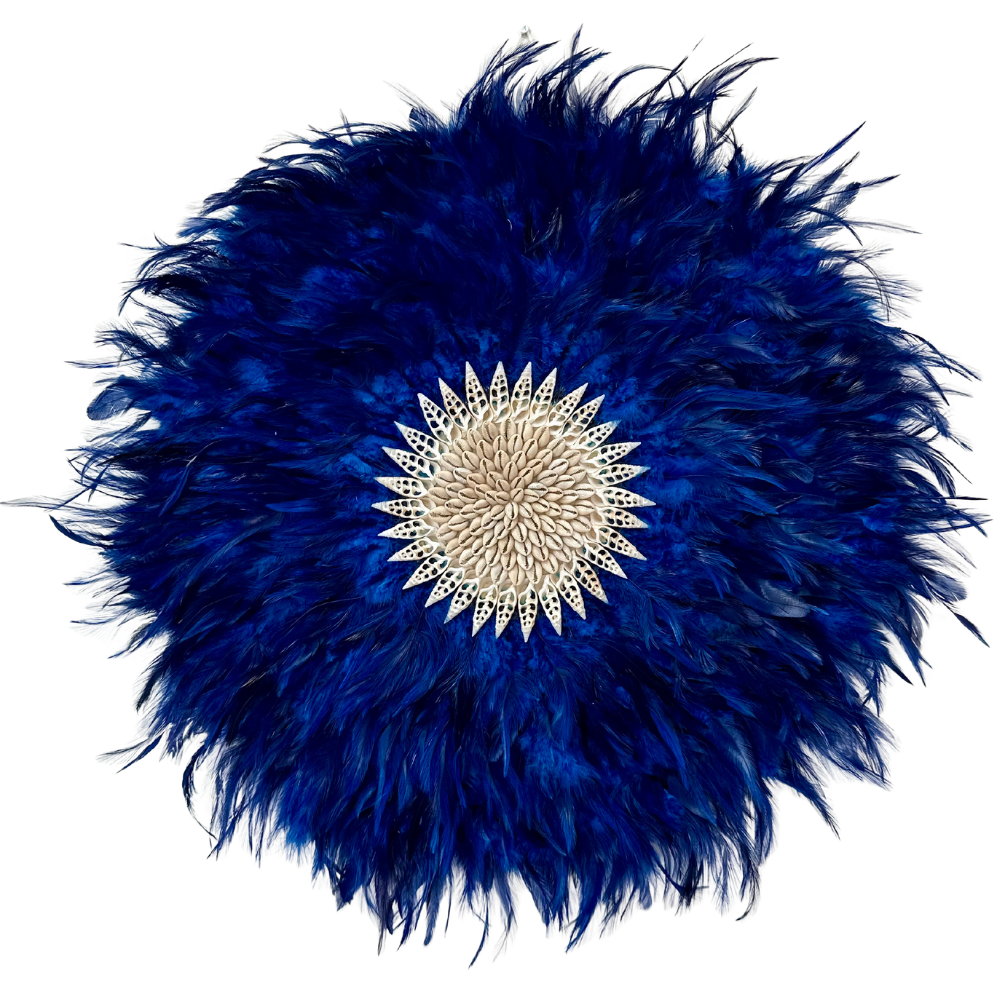 Oceana - Jujuhat in bleu Feather and Shells 60cm