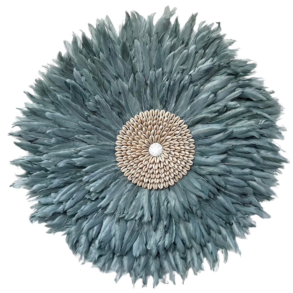 Plumea - Jujuhat Grey Feather & Shells 60cm